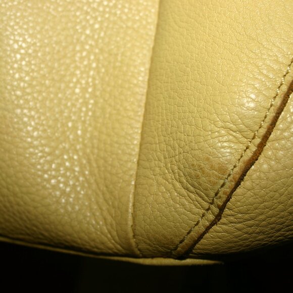 THE SAK Lemon Yellow Pebble Leather Shoulder Hobo Bag  B-122 - Picture 10 of 11